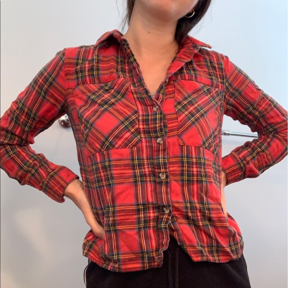 Topshop red plaid flannel 🌲